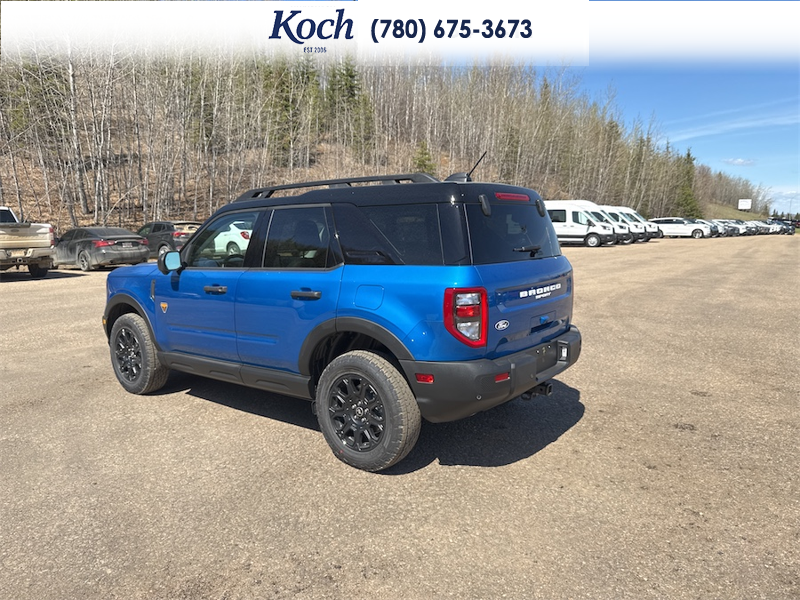 NEW 2026 Ford Bronco Sport Badlands - Velocity Blue Metallic Exterior / DARK SPACE GREY LEATHER Interior - $48,440 - Stock #A26156 - VIN 3FMCR9DA6TRE49757 - Photo 9