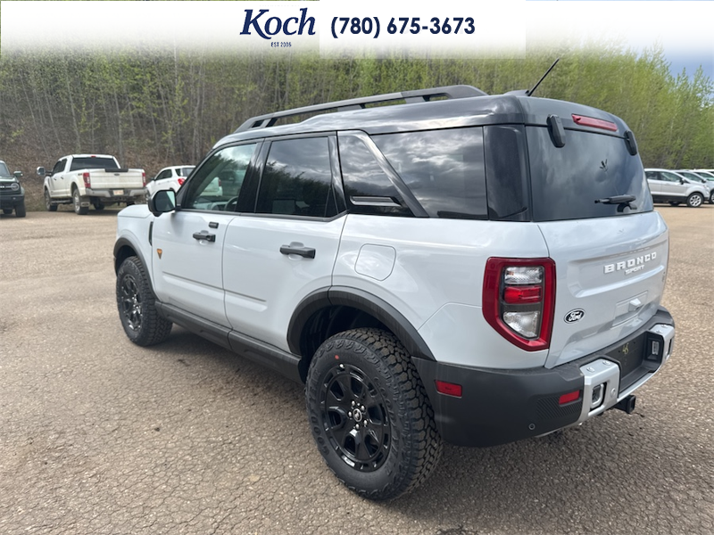 NEW 2026 Ford Bronco Sport Badlands - Crystal White Tricoat Exterior / DARK SPACE GREY LEATHER Interior - $55,400 - Stock #A26055 - VIN 3FMCR9DAXTRE09973 - Photo 9