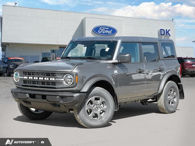NEW 2026 Ford Bronco Big Bend - Carbonized Grey Metallic Exterior - $57,798 - Stock #D60400 - VIN 1FMDE7BH4TLA78021