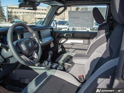 NEW 2026 Ford Bronco Base Sasquatch Manual Trans - BLACK CLOTH GREY Interior - $64,799 - Stock #E60239 - VIN 1FMDE6AH1TLA43559