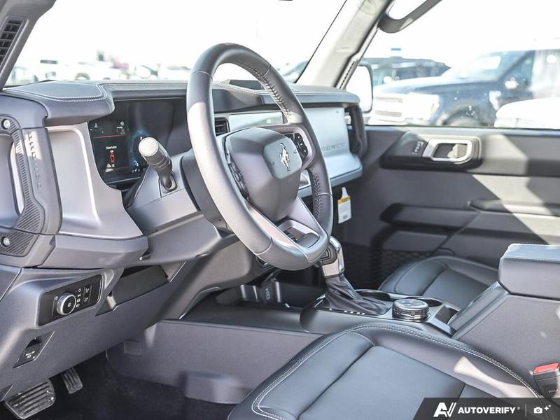 NEW 2026 Ford Bronco Outer Banks - Avalanche Exterior / BLACK ONYX LEATHER TRIM/VINYL Interior - $73,939 - Stock #E60286 - VIN 1FMEE8BP3TLA46727 - Photo 13