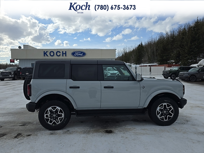 NEW 2026 Ford Bronco Outer Banks - BLACK ONYX LEATHER TRIM/VINYL Interior - $71,590 - Stock #A26078 - VIN 1FMDE8BH6TLA58407