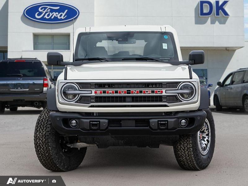 NEW 2026 Ford Bronco Outer Banks - Wimbledon White Exterior / BLACK ONYX-LEATHER/VINYL Interior - $82,413 - Stock #D60363 - VIN 1FMEE8BH4TLA54263 - Photo 2