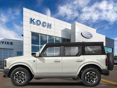 NEW 2026 Ford Bronco Outer Banks - Wimbledon White Exterior - $88,624 - Stock #E60716 - VIN 1FMEE8BPXTLB02498