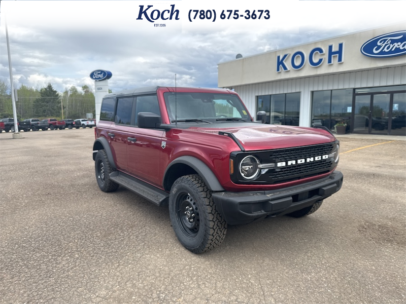 NEW 2026 Ford Bronco Big Bend - Ruby Red Tri-coat Metallic Exterior / VINYL SANDSTONE/BLACK SEATS Interior - $59,523 - Stock #A26053 - VIN 1FMDE7BH4TLA48887 - Photo 1
