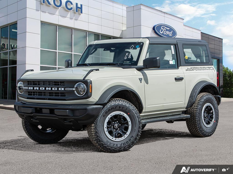 NEW 2026 Ford Bronco Base Sasquatch Manual - Avalanche Exterior / BLACK CLOTH GREY Interior - $61,356 - Stock #E60239 - VIN 1FMDE6AH1TLA43559 - Photo 1