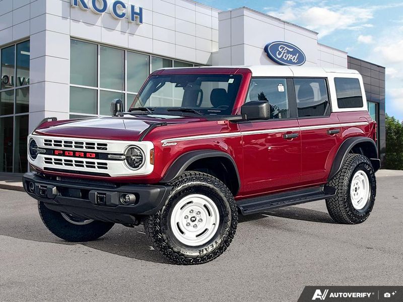 USED 2026 Ford Bronco Heritage Edition - Ruby Red Metallic Tc Exterior - $77,385 - Stock #EP4793 - VIN 1FMEE4DP8TLA68650 - Photo 1
