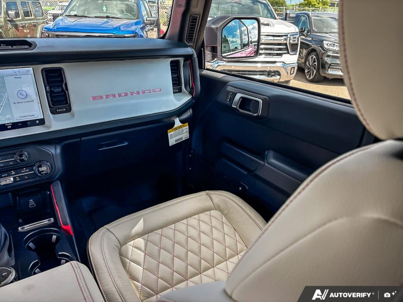NEW 2026 Ford Bronco Heritage "Pink Pony" Edition - Oxford White Exterior / BLACK ONYX-PLAID CLOTH NAVY PIER SEATS Interior - $95,859 - Stock #E60452 - VIN 1FMEE4DP1TLA71633 - Photo 25