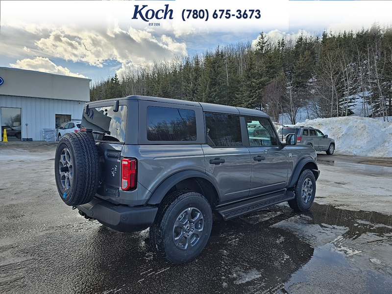 NEW 2026 Ford Bronco Big Bend - Carbonized Grey Metallic Exterior / CARMELO PLATINUM LEATHER BUCKET Interior - $57,891 - Stock #A26033 - VIN 1FMDE7BH6TLA44727 - Photo 2