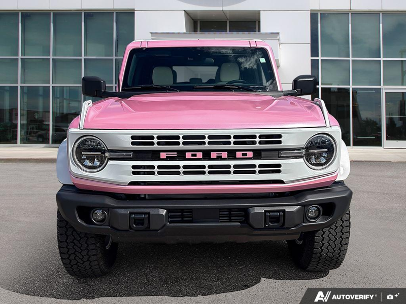 NEW 2026 Ford Bronco Heritage "Pink Pony" Edition - Oxford White Exterior / BLACK ONYX-PLAID CLOTH NAVY PIER SEATS Interior - $95,859 - Stock #E60452 - VIN 1FMEE4DP1TLA71633 - Photo 2