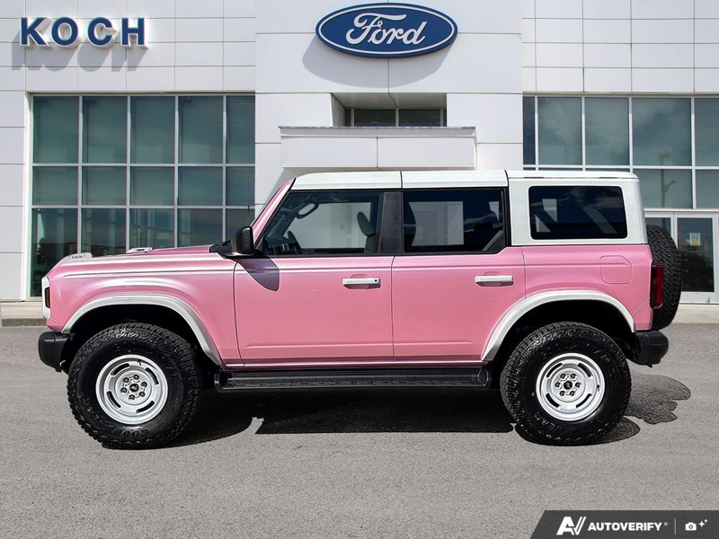 NEW 2026 Ford Bronco Heritage "Pink Pony" Edition - Oxford White Exterior / BLACK ONYX-PLAID CLOTH NAVY PIER SEATS Interior - $95,859 - Stock #E60452 - VIN 1FMEE4DP1TLA71633 - Photo 3