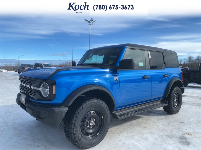 NEW 2026 Ford Bronco Big Bend - Velocity Blue Metallic Exterior / CARMELO PLATINUM LEATHER BUCKET Interior - $64,915 - Stock #A26120 - VIN 1FMDE7BH5TLA61924 - Photo 4