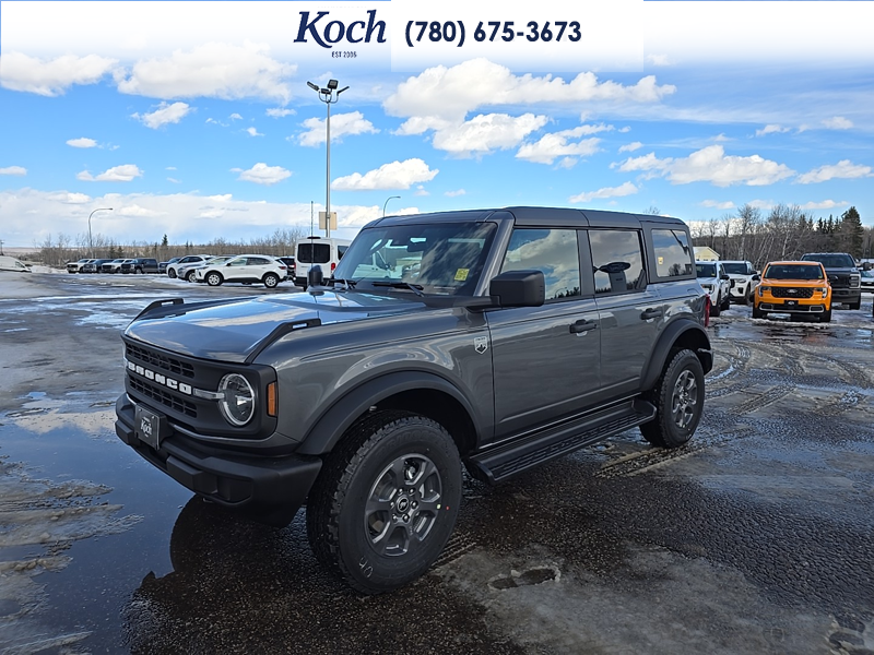 NEW 2026 Ford Bronco Big Bend - Carbonized Grey Metallic Exterior / CARMELO PLATINUM LEATHER BUCKET Interior - $57,891 - Stock #A26033 - VIN 1FMDE7BH6TLA44727 - Photo 4