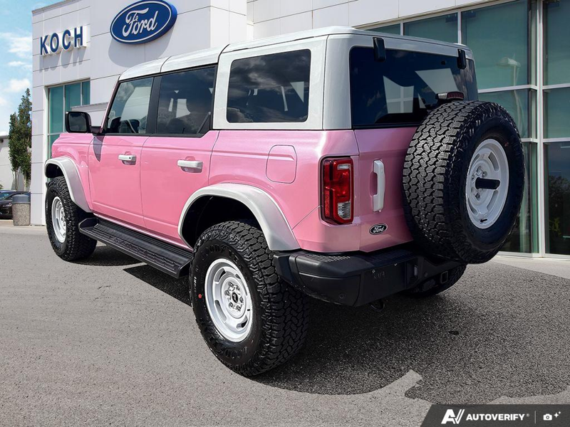 NEW 2026 Ford Bronco Heritage "Pink Pony" Edition - Oxford White Exterior / BLACK ONYX-PLAID CLOTH NAVY PIER SEATS Interior - $95,859 - Stock #E60452 - VIN 1FMEE4DP1TLA71633 - Photo 4