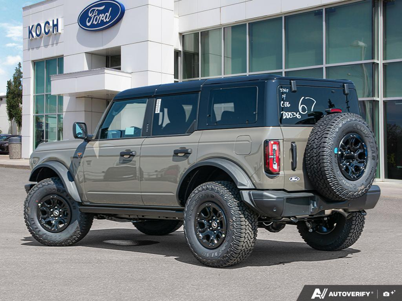 NEW 2026 Ford Bronco Badlands - Marsh Grey Exterior / BLACK ONYX, LEATHER-TRIMMED/VINYL BUCKET SEATS Interior - $97,092 - Stock #E60894 - VIN 1FMEE9BPXTLB33367 - Photo 4