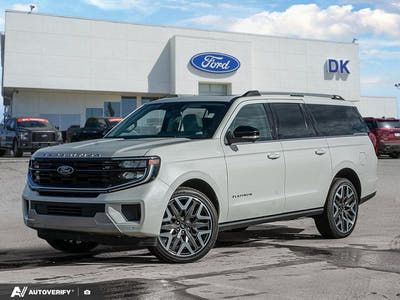 NEW 2026 Ford Expedition Platinum Max - Star White Tri-coat Metallic Exterior - $112,999 - Stock #D60470 - VIN 1FMJK1MGXTEA16740