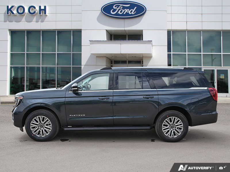 NEW 2026 Ford Expedition Platinum Max - Stone Blue Metallic Exterior / SALT CRYS GRAY LEATHER TRIM Interior - $105,844 - Stock #E60673 - VIN 1FMJK1M8XTEA40500 - Photo 3