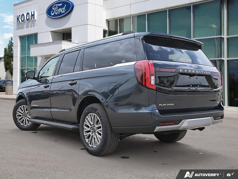NEW 2026 Ford Expedition Platinum Max - Stone Blue Metallic Exterior / SALT CRYS GRAY LEATHER TRIM Interior - $105,844 - Stock #E60673 - VIN 1FMJK1M8XTEA40500 - Photo 4