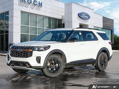 NEW 2026 Ford Explorer Tremor - Star White Tri-coat Metallic Exterior - $66,329 - Stock #E60300 - VIN 1FMUK8JHXTGB03982