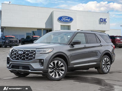 NEW 2026 Ford Explorer Platinum - Carbonized Grey Metallic Exterior - $66,472 - Stock #D60383 - VIN 1FMUK8HH9TGB47767