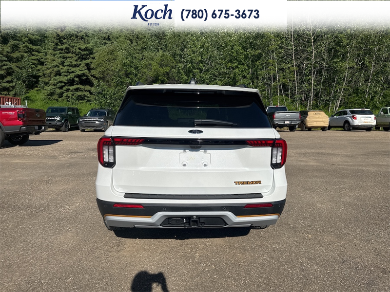 NEW 2026 Ford Explorer Tremor - Star White Tri-Coat Exterior / ONYX, HEAT/VENTILATED MIKO SUEDE SPORT CAPTAIN'S CHAIRS Interior - $66,780 - Stock #A26207 - VIN 1FMUK8JH7TGB86660 - Photo 10