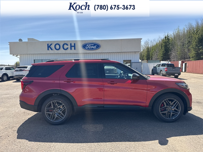 NEW 2026 Ford Explorer ST - KAPOOR RED Interior - $75,280 - Stock #A26165 - VIN 1FMWK8GC7TGB34546