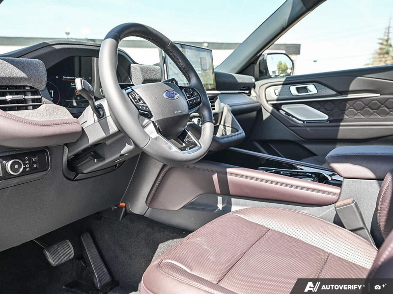 NEW 2026 Ford Explorer Platinum - Space White Metallic Exterior / MOJAVE DUSK, PREM. LEATHER SEATING SURFACES SPORT CAPTAIN CHAIRS Interior - $63,736 - Stock #E61068 - VIN 1FMUK8HH6TGC34056 - Photo 13