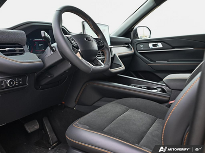 NEW 2026 Ford Explorer Tremor - ONYX, HEAT/VENTILATED MIKO SUEDE SPORT CAPTAIN'S CHAIRS Interior - $66,079 - Stock #E61118 - VIN 1FMUK8JH6TGC34617