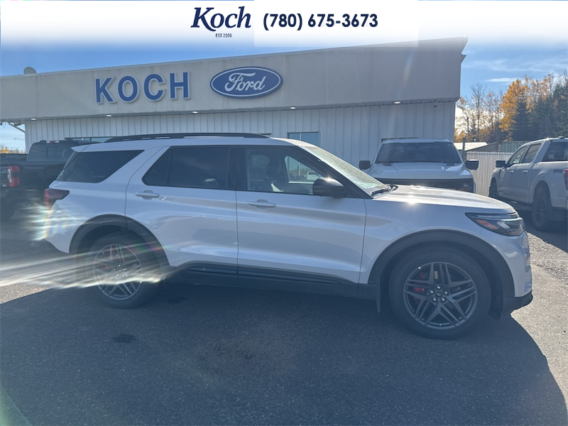 NEW 2026 Ford Explorer ST - Space White Metallic Exterior / ONYX, HEAT/VENT UNIQUE MIKO SUEDE SPORT CAPTAIN'S CHAIRS Interior - $75,130 - Stock #A26267 - VIN 1FMWK8GC3TGB05111 - Photo 14