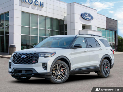 NEW 2026 Ford Explorer ST - Space White Metallic Exterior - $75,169 - Stock #E60102 - VIN 1FMWK8GC7TGA32874