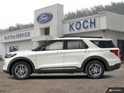 NEW 2026 Ford Explorer Active - Star White Tri-coat Metallic Exterior - $60,930 - Stock #A26181 - VIN 1FMUK8DH4TGB58794