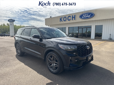 NEW 2026 Ford Explorer ST - Agate Black Exterior - $74,480 - Stock #A26041 - VIN 1FMWK8GC2TGA82291