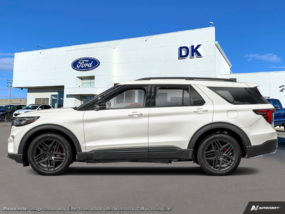 NEW 2026 Ford Explorer ST - Star White Tri-coat Metallic Exterior - $73,042 - Stock #D60605 - VIN 1FMWK8GC0TGB37207
