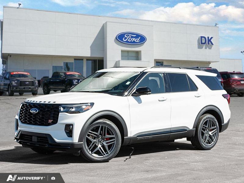 NEW 2026 Ford Explorer ST - Star White Tri-coat Metallic Exterior / ONYX MIKO Interior - $69,106 - Stock #D60605 - VIN 1FMWK8GC0TGB37207 - Photo 1
