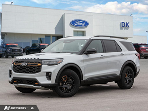 NEW 2026 Ford Explorer Tremor - Space White Metallic Exterior - $58,202 - Stock #D60830 - VIN 1FMUK8JH0TGC48836