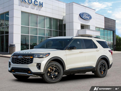 NEW 2026 Ford Explorer Tremor - Star White Tri-coat Metallic Exterior - $59,258 - Stock #E60097 - VIN 1FMUK8JH8TGA28831