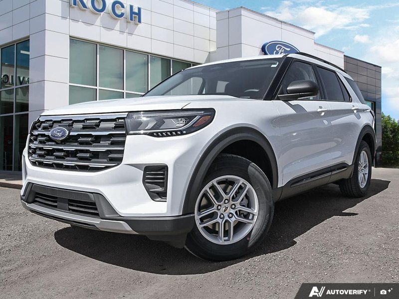 NEW 2026 Ford Explorer Active - Oxford White Exterior / DARK SPACE GRAY CLOTH Interior - $51,149 - Stock #E60258 - VIN 1FMUK8DH5TGA82812 - Photo 1