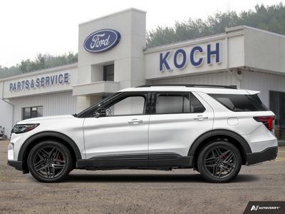 NEW 2026 Ford Explorer ST - Space White Metallic Exterior - $75,130 - Stock #A26267 - VIN 1FMWK8GC3TGB05111