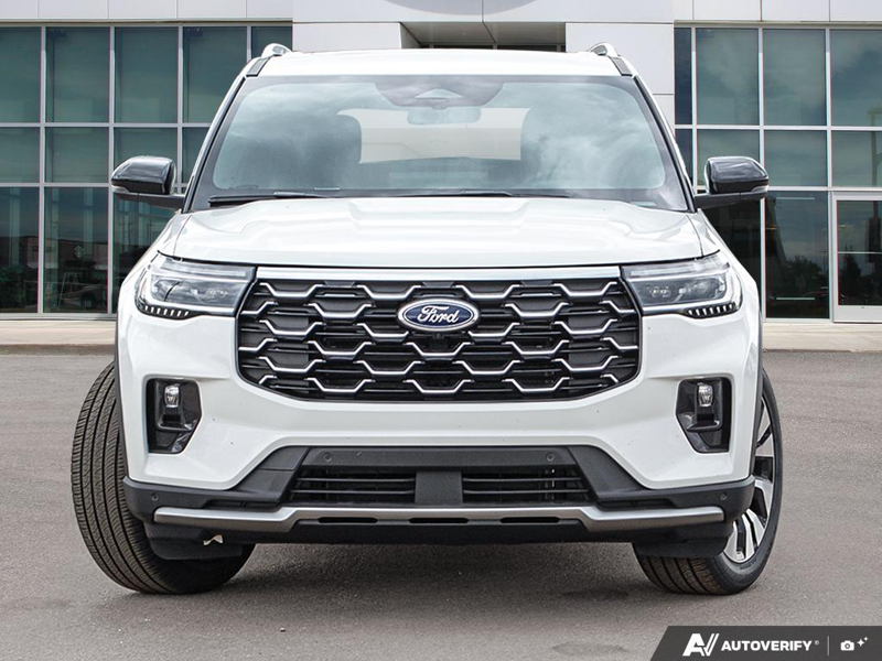 NEW 2026 Ford Explorer Platinum - Star White Tri-coat Metallic Exterior / MOJAVE DUSK LEATHER Interior - $63,552 - Stock #E60789 - VIN 1FMUK8HH4TGB63892 - Photo 2