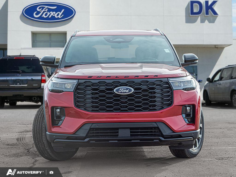 NEW 2026 Ford Explorer ST-Line - Rapid Red Tri-coat Metallic Exterior / ONYX UNIQUE CLOTH Interior - $62,107 - Stock #D60183 - VIN 1FMUK8KH7TGA81552 - Photo 2