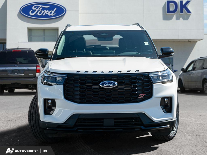 NEW 2026 Ford Explorer ST - Star White Tri-coat Metallic Exterior / ONYX MIKO Interior - $73,642 - Stock #D60605 - VIN 1FMWK8GC0TGB37207 - Photo 2