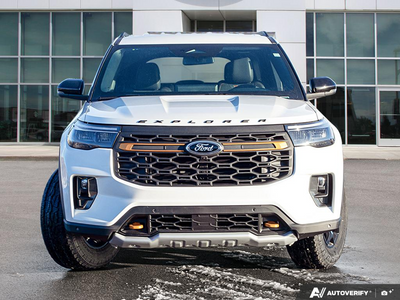 NEW 2026 Ford Explorer Tremor - Star White Tri-coat Metallic Exterior - $64,829 - Stock #E60300 - VIN 1FMUK8JHXTGB03982