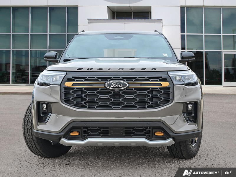 NEW 2026 Ford Explorer Tremor - Marsh Grey Exterior / ONYX, HEAT/VENTILATED MIKO SUEDE SPORT CAPTAIN'S CHAIRS Interior - $67,079 - Stock #E61118 - VIN 1FMUK8JH6TGC34617 - Photo 2