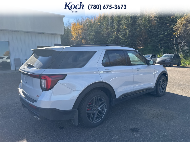 NEW 2026 Ford Explorer ST - Space White Metallic Exterior / ONYX, HEAT/VENT UNIQUE MIKO SUEDE SPORT CAPTAIN'S CHAIRS Interior - $75,130 - Stock #A26267 - VIN 1FMWK8GC3TGB05111 - Photo 2