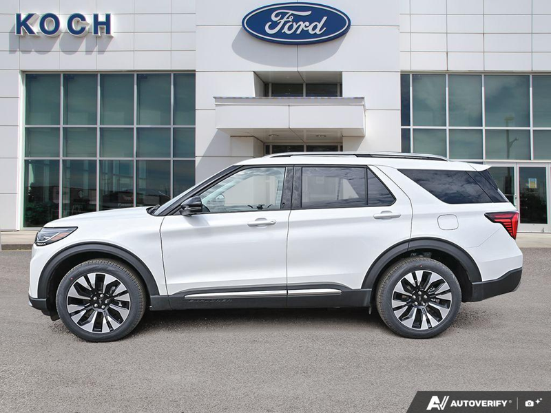 NEW 2026 Ford Explorer Platinum - Star White Tri-coat Metallic Exterior / CRYSTAL GRAY LEATHER Interior - $63,934 - Stock #E60278 - VIN 1FMUK8HHXTGA83402 - Photo 3