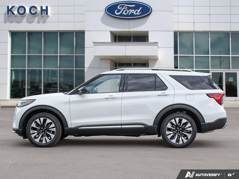 NEW 2026 Ford Explorer Platinum - Star White Tri-coat Metallic Exterior / MOJAVE DUSK LEATHER Interior - $63,552 - Stock #E60789 - VIN 1FMUK8HH4TGB63892 - Photo 3