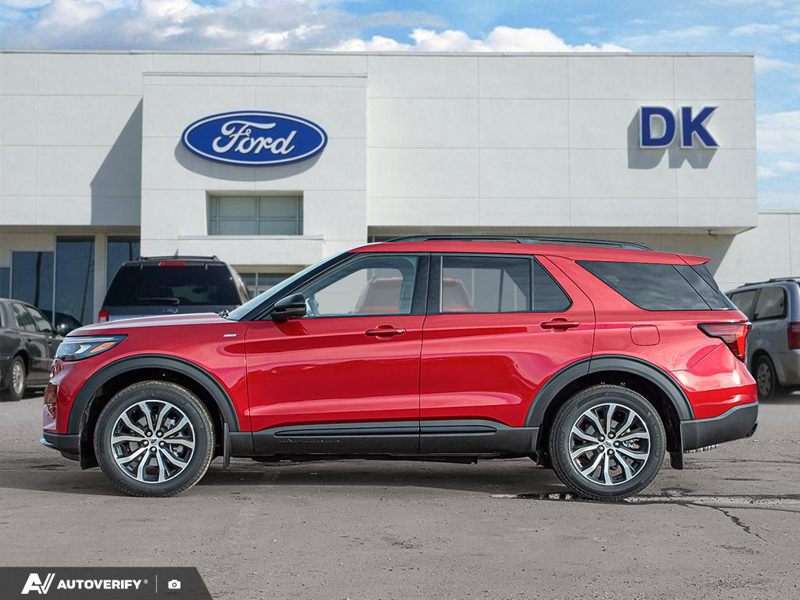 NEW 2026 Ford Explorer ST-Line - Rapid Red Tri-coat Metallic Exterior / ONYX UNIQUE CLOTH Interior - $62,107 - Stock #D60183 - VIN 1FMUK8KH7TGA81552 - Photo 3