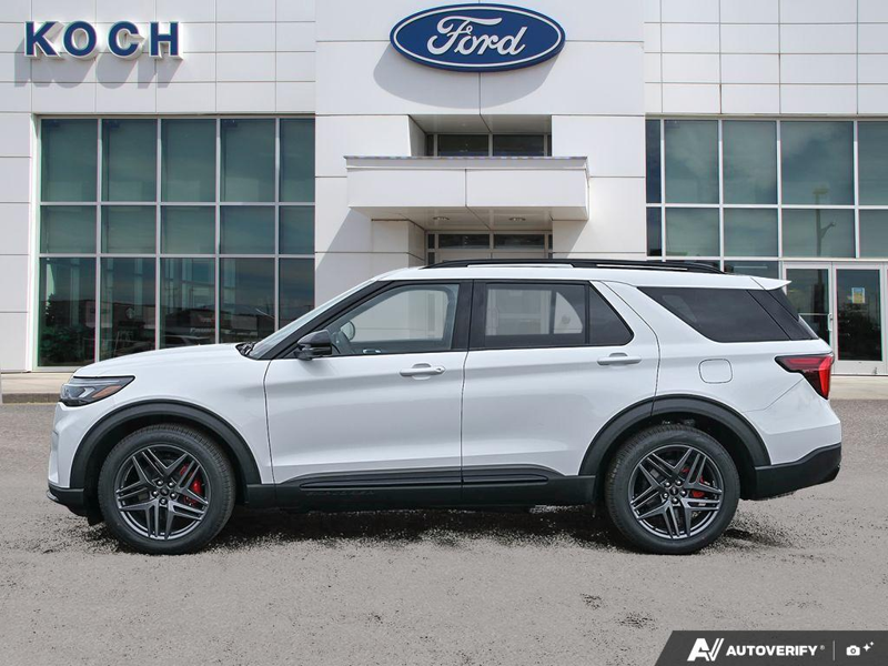 NEW 2026 Ford Explorer ST - Star White Tri-coat Metallic Exterior / ONYX MIKO Interior - $73,919 - Stock #E60832 - VIN 1FMWK8GC7TGB60838 - Photo 3