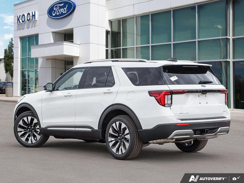 NEW 2026 Ford Explorer Platinum - Star White Tri-coat Metallic Exterior / MOJAVE DUSK LEATHER Interior - $63,552 - Stock #E60789 - VIN 1FMUK8HH4TGB63892 - Photo 4