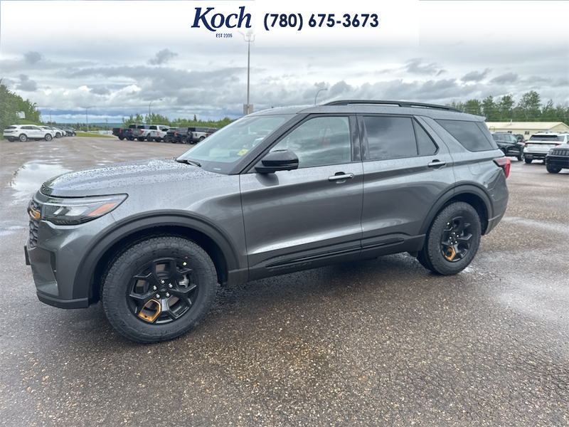 NEW 2026 Ford Explorer Tremor - Carbonized Grey Metallic Exterior / KAPOOR RED Interior - $75,030 - Stock #A26169 - VIN 1FMWK8JC4TGB63785 - Photo 5